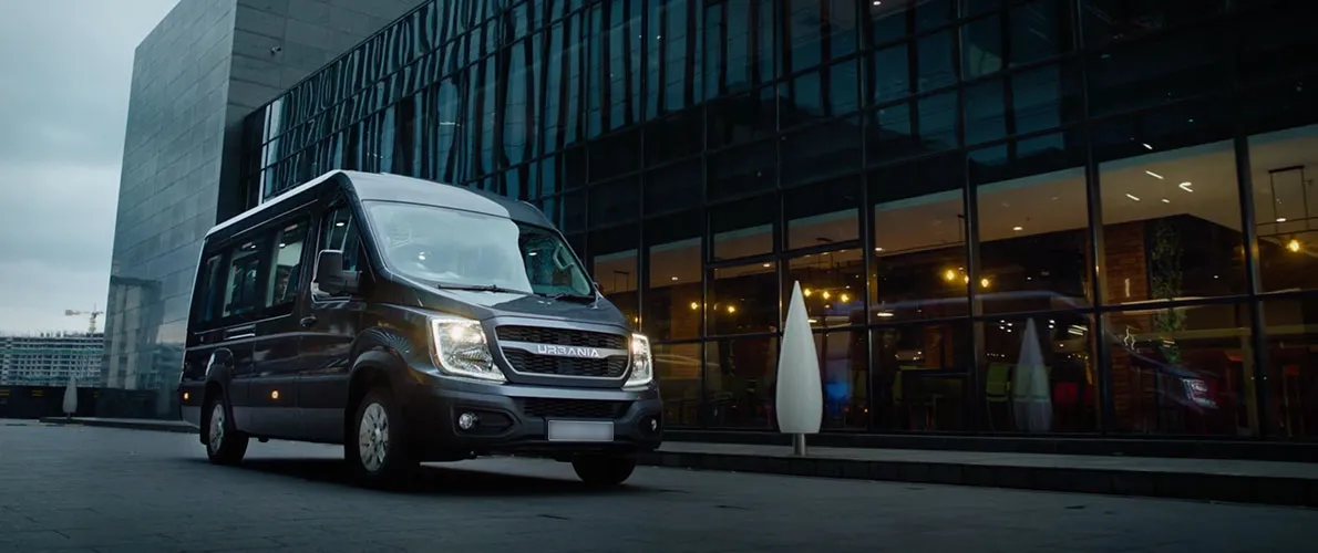 Force Urbania luxury van for corporate employee transportation in Bangalore - Prasanna Tours & Travels Bangalore